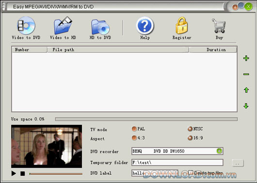 Easy MPEG/AVI/DIVX/WMV/RM to DVD