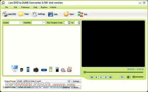Leo DVD to ZUNE Converter