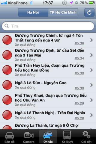 Tắc đường cho iPhone