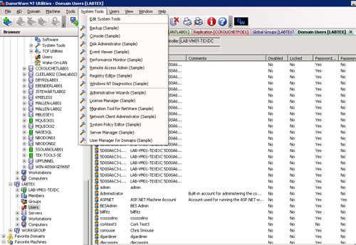 Dameware NT Utilities