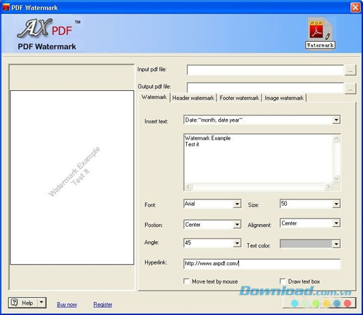 AXPDF PDF Watermark