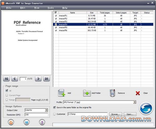 iMacsoft PDF to Image Converter