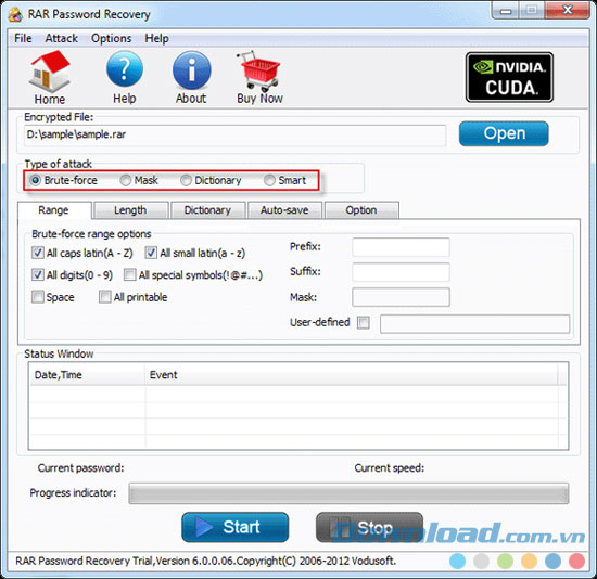 Vodusoft RAR Password Recovery 