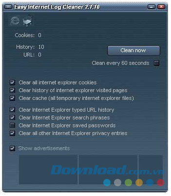 General Internet Explorer Cleaner 