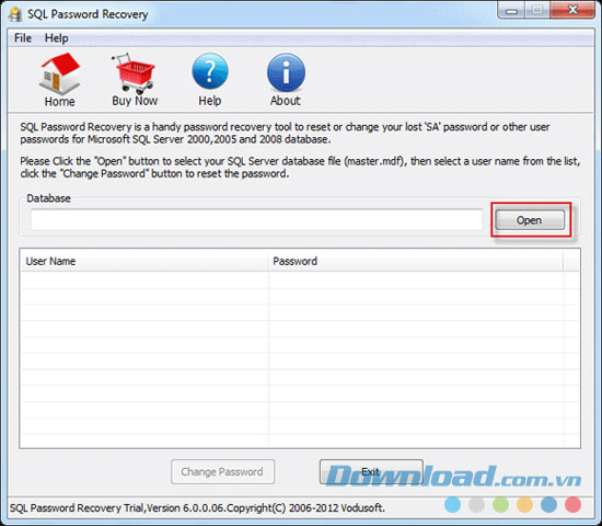 Vodusoft SQL Password Recovery 