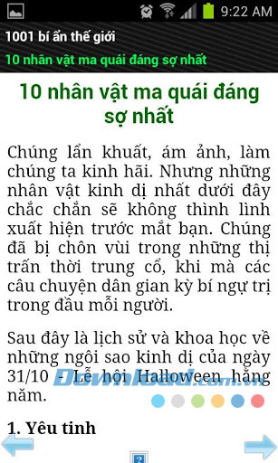 1001 bí ẩn của thế giới for Android