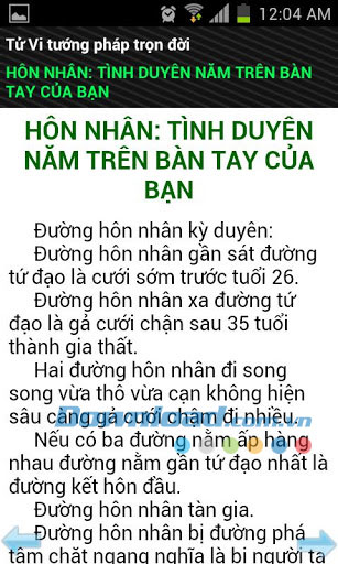 Tử vi Tướng pháp trọn đời for Android