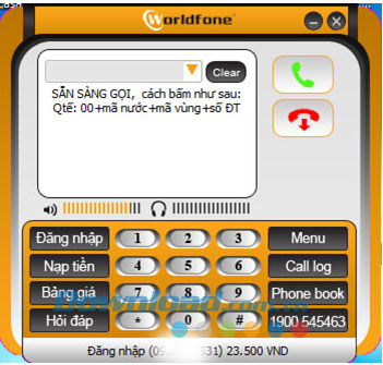 WorldfonePC Dialer