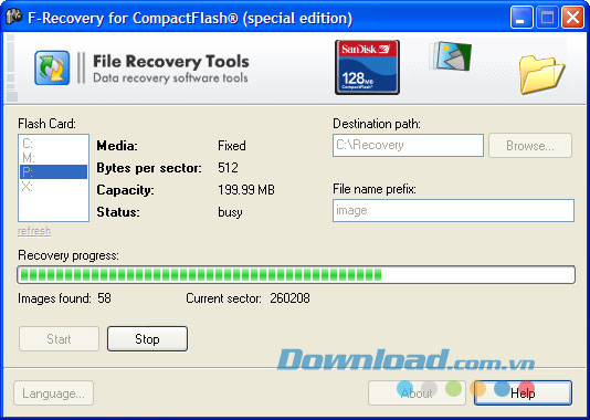 F-Recovery for CompactFlash