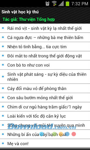Sinh vật học kỳ thú for Android