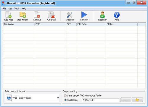 Abex All to HTML Converter 