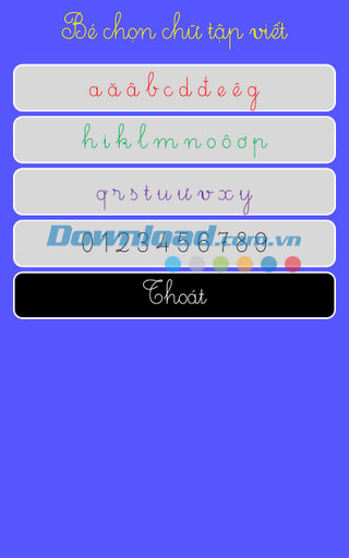 Bảng chữ cái for Android