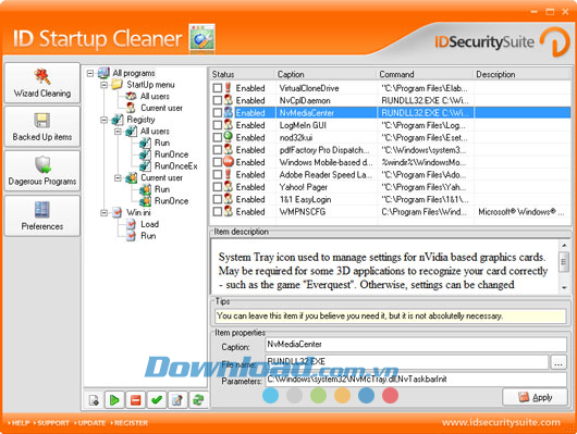 ID Startup Cleaner