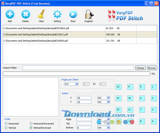 VeryPDF PDF Stitcher