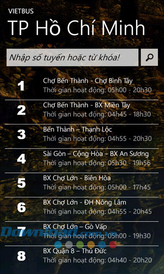VietBus for Windows Phone