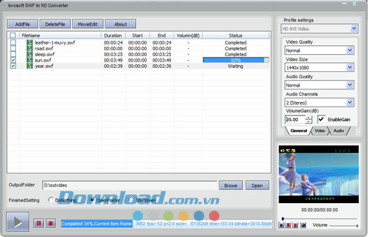 bvcsoft SWF to HD Converter