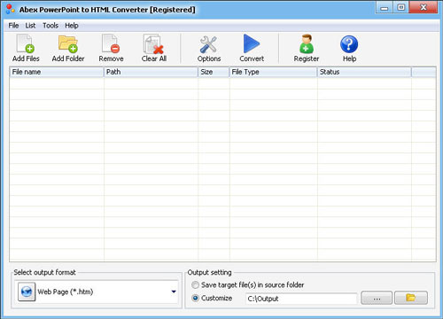 Abex PowerPoint to HTML Converter