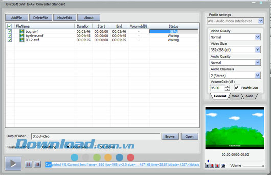 bvcsoft SWF to AVI/MPEG Converter