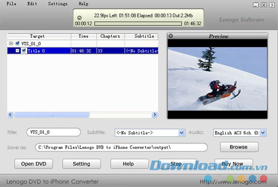 Lenogo DVD to iPhone Converter