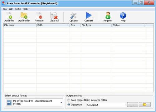 Abex Excel to All Converter 