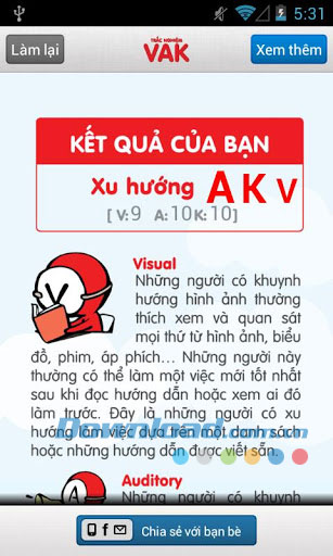 Trac nghiem VAK for Android