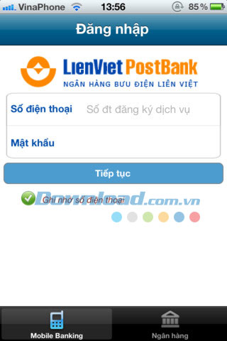 LienVietPostBank for iOS
