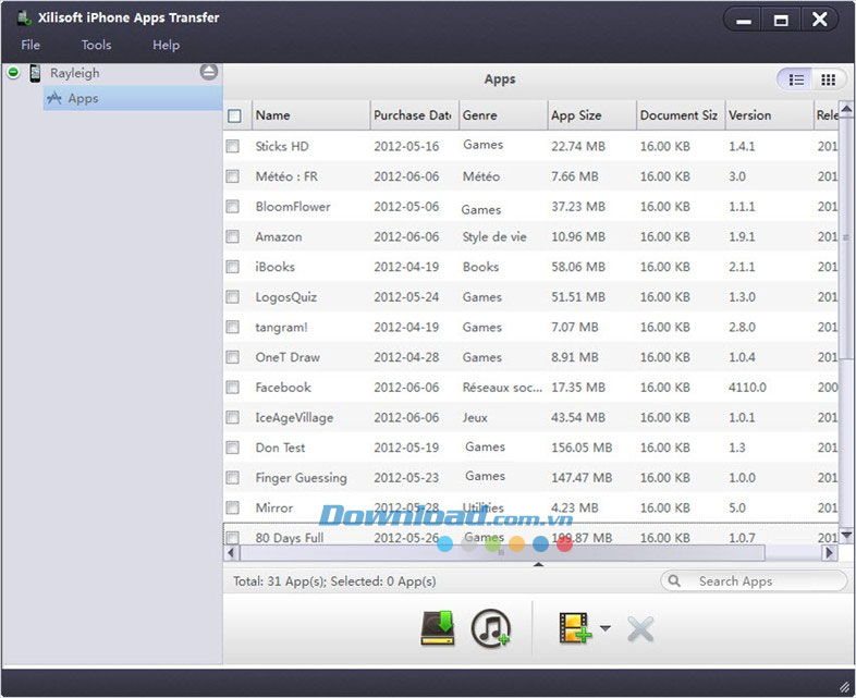 Xilisoft iPhone Apps Transfer