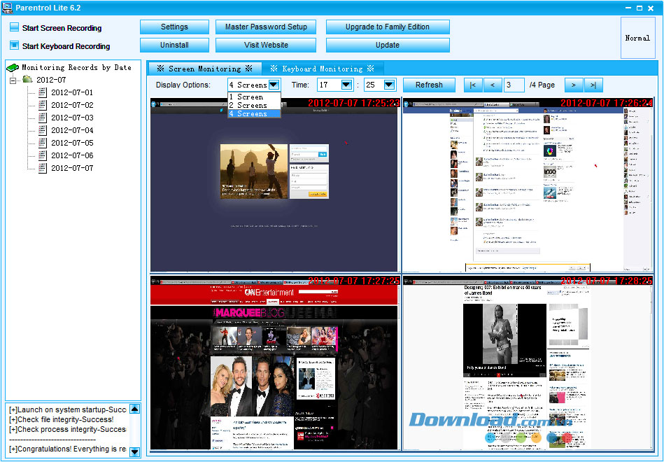 Chụp ảnh màn hình Parentrol Lite Edition