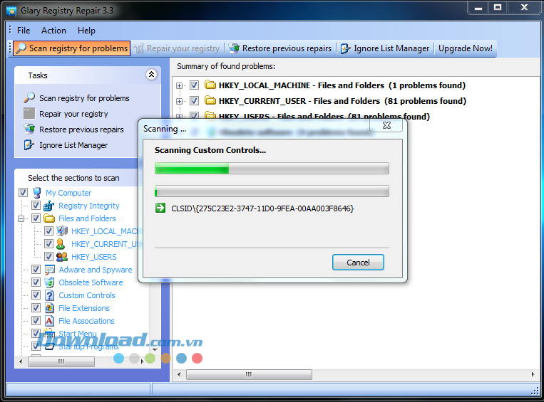 Glary Registry Repair