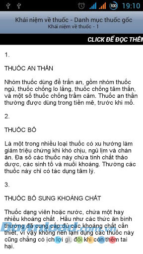 Danh mục thuốc gốc for Android
