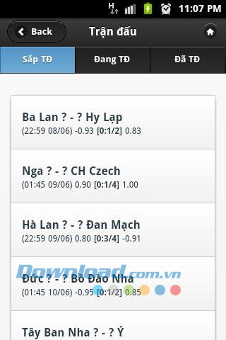 Euro 2012 siêu tốc for Android