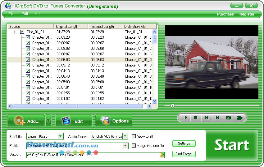 iOrgsoft DVD to iTunes Converter 