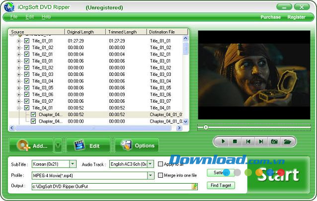 iOrgSoft DVD sang 3GP Converter