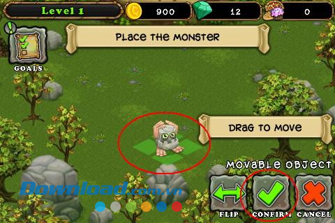 Đặt quái vật trên hòn đảo My Singing Monsters for iOS