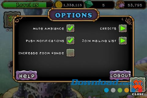 Thiết lập My Singing Monsters for iOS