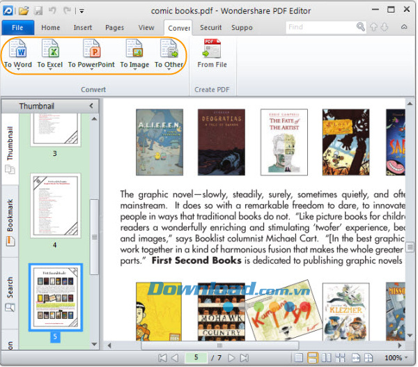 Chuyển đổi Wondershare PDF Editor