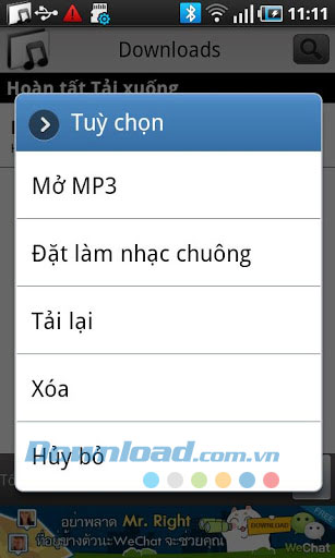 Tải bài MP3 hát for Android