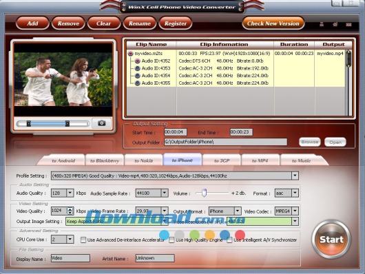 WinX Cell Phone Video Converter 