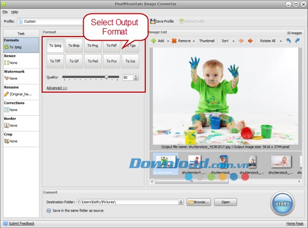 PearlMountain Image Converter