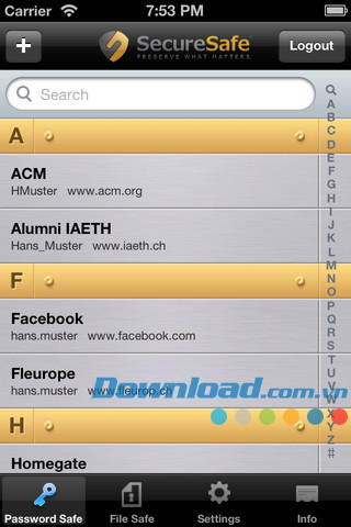 SecureSafe for iOS