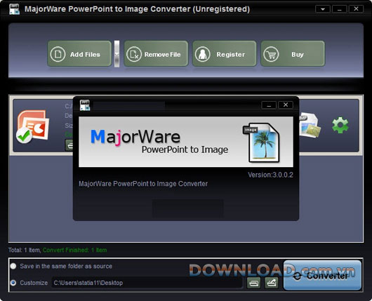 Majorware PowerPoint to Image Converter