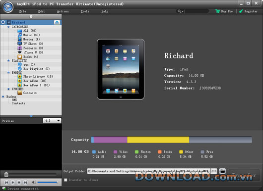 AnyMP4 iPod to PC Transfer Ultimate