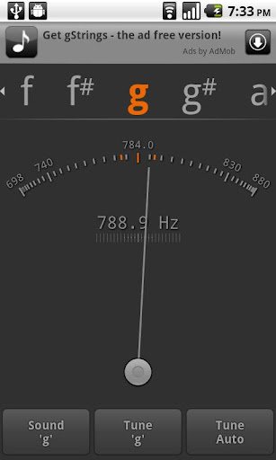 Tuner - gStrings Free for Android