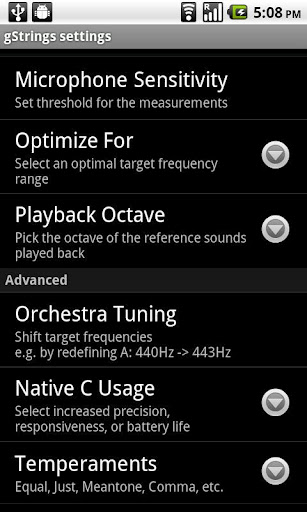 Tuner - gStrings Free for Android