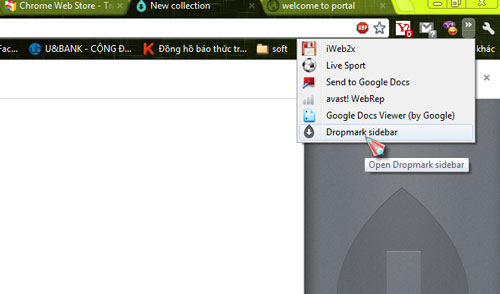 Dropmark Sidebar