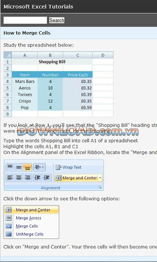 Excel Tutorials - Free