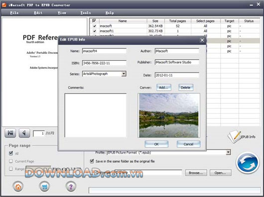 iMacsoft PDF to EPUB Converter