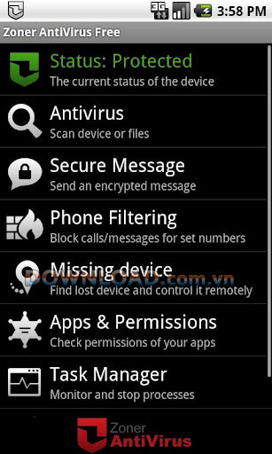 Zoner AntiVirus Free for Android