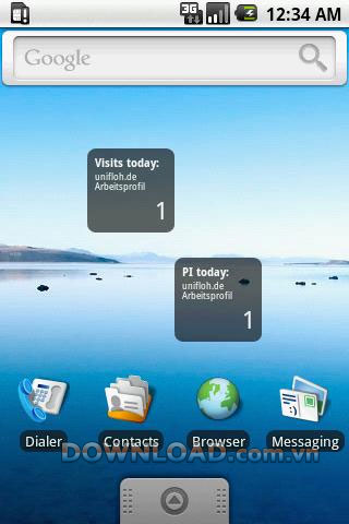 Analytics Widget for Android