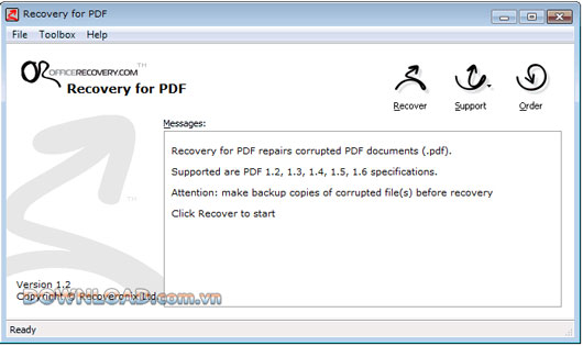 Recovery for PDF